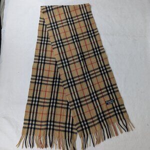BURBERRY Lambswool Plaid Check Scarf – Nova Beige – LUXURY – SHIPS TODAY
